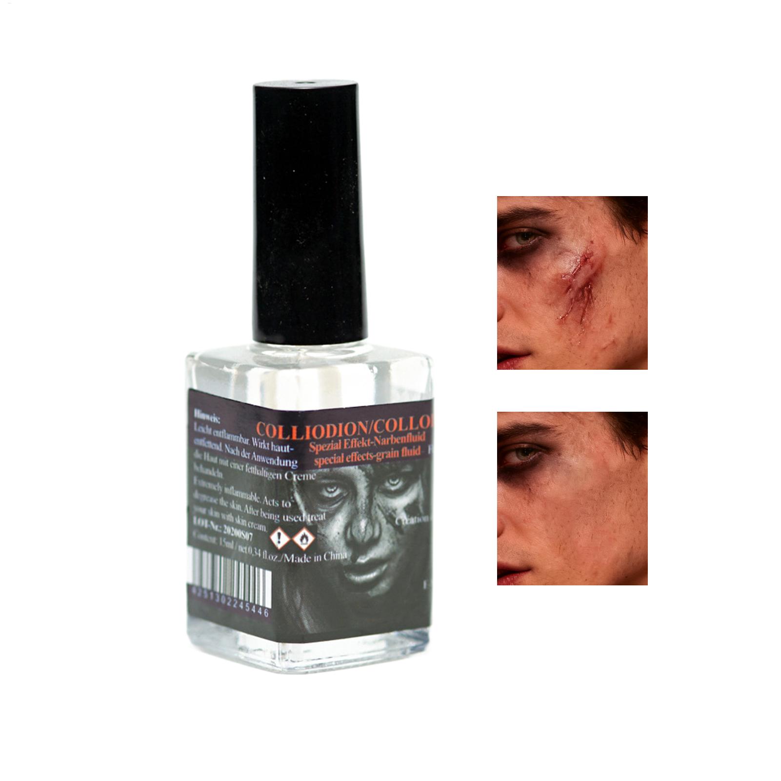 Cosplay Prop Paint - 15ml 용량의 흉터 액체 페인트. 붓을