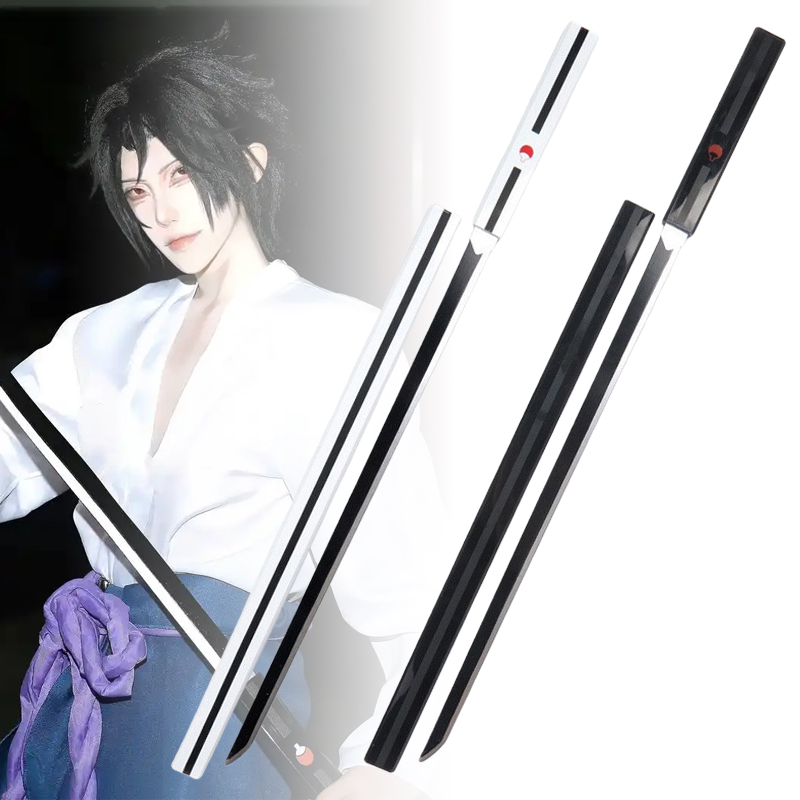 Cosplay Prop Dagger - 40인치 우치하 사스케 카타나 나무 쿠사나기
