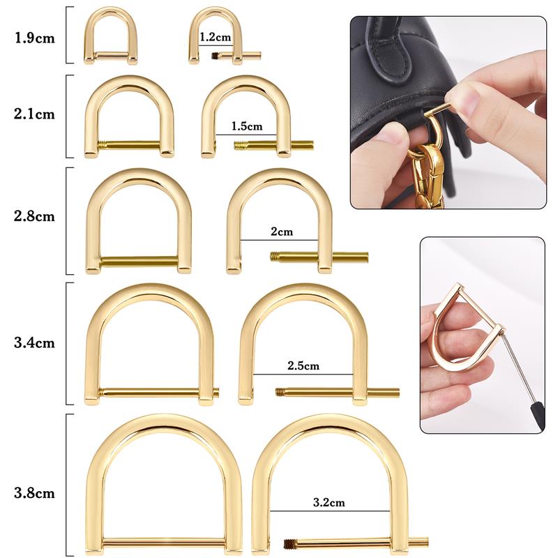 2Pcs 오픈 스크류 D 링 버클 걸쇠 걸쇠 가죽 공예 - D Ring Strap 리뷰 및 가격