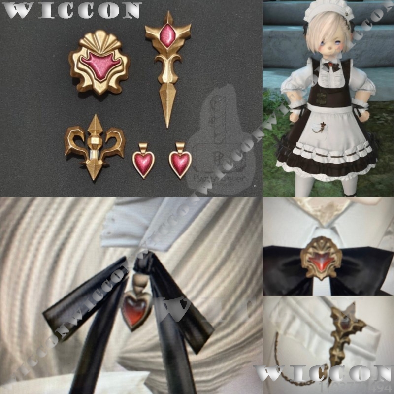 클래식 메이드 유니폼 액세서리 세트 게임 FF xiv  - Cosplay Prop 3D Print Settings 리뷰 및 가격