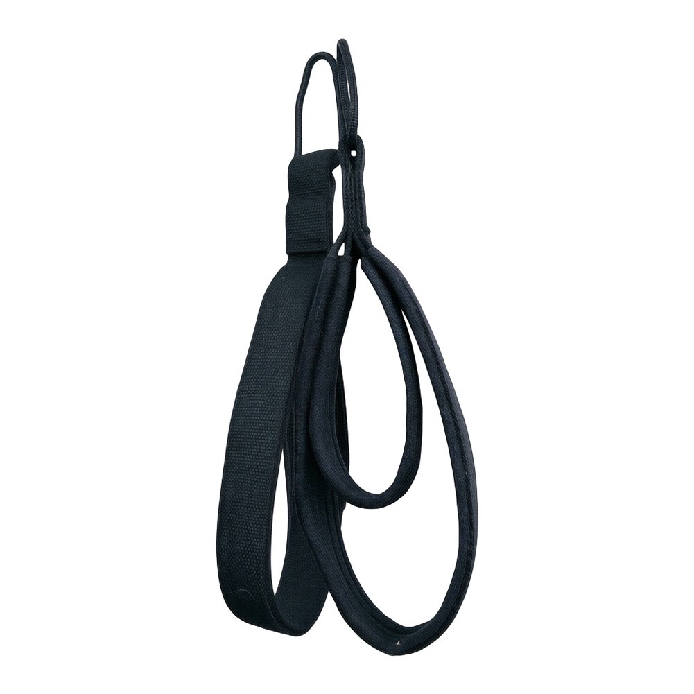 블랙 색상의 이중 루프형 필라테스 리포머 스트랩, 손과 - D Ring Strap 리뷰 및 가격
